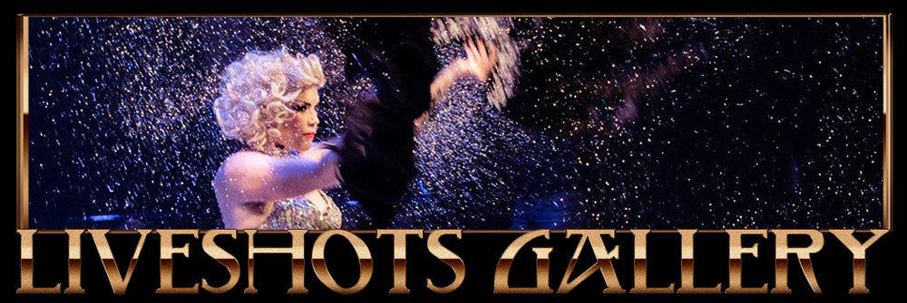 liveshots of burlesquedancer Xarah von den Vielenregen, photo by Dave Van Hout