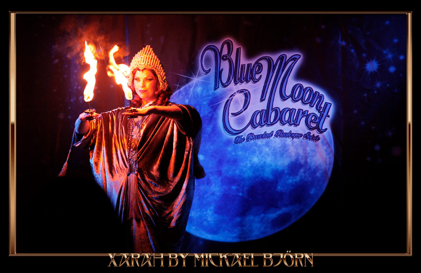 20er Jahre Burlesqueshow Metropolis mit Feuer und Zwanziger Jahre Kostüm mit Burlesquetänzerin Xarah