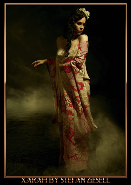 model Xarah by Stefan Gesell in dreamy retro kimono