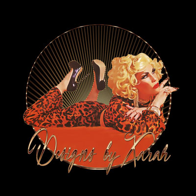 Visit my amazon shop and get my first Pinupart t.shirt design - Pinup your Life! Retro Pinupgirl Xarah as sexy Lazy Leopard with vintage burlesque leopardprint pyjama and hot classic black pumps. Orange is the favourite colour of this blonde vamp of seduction.