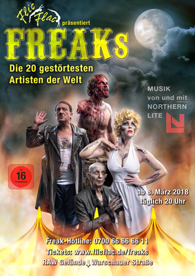 Xarah is performing at the Flic Flac show FREAKS! in Berlin