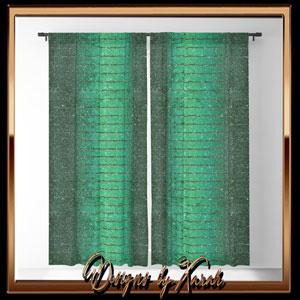 Fairydust burlque glitter in enchanting magic forest green colors. Invite the sun inside on your terms. Our blackout window curtains are a denser alternative to your standard window curtain, blocking out most light and proudly featuring your favorite designs. Whether you live in a busy apartment or a peaceful neighborhood, it's always nice to have the option to shut out the sun and relax inside by the candlelight. Available in either single or double panel options. Crafted with 100% lightweight polyester, Single sided print with white on reverse, Machine wash cold, tumble dry low, 4" pocket for easy hanging on any curtain rod. PRO TIP: For those using blackout curtains for their midday naps, complete the nap-time kit by getting some matching throw pillows and throw blankets for ultimate sleepy bliss.